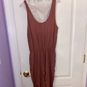 Mauve Thick Strap Jumpsuit